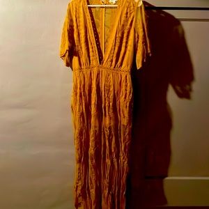 Mustard maxi dress